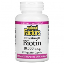  Natural Factors Biotin 10000  60 